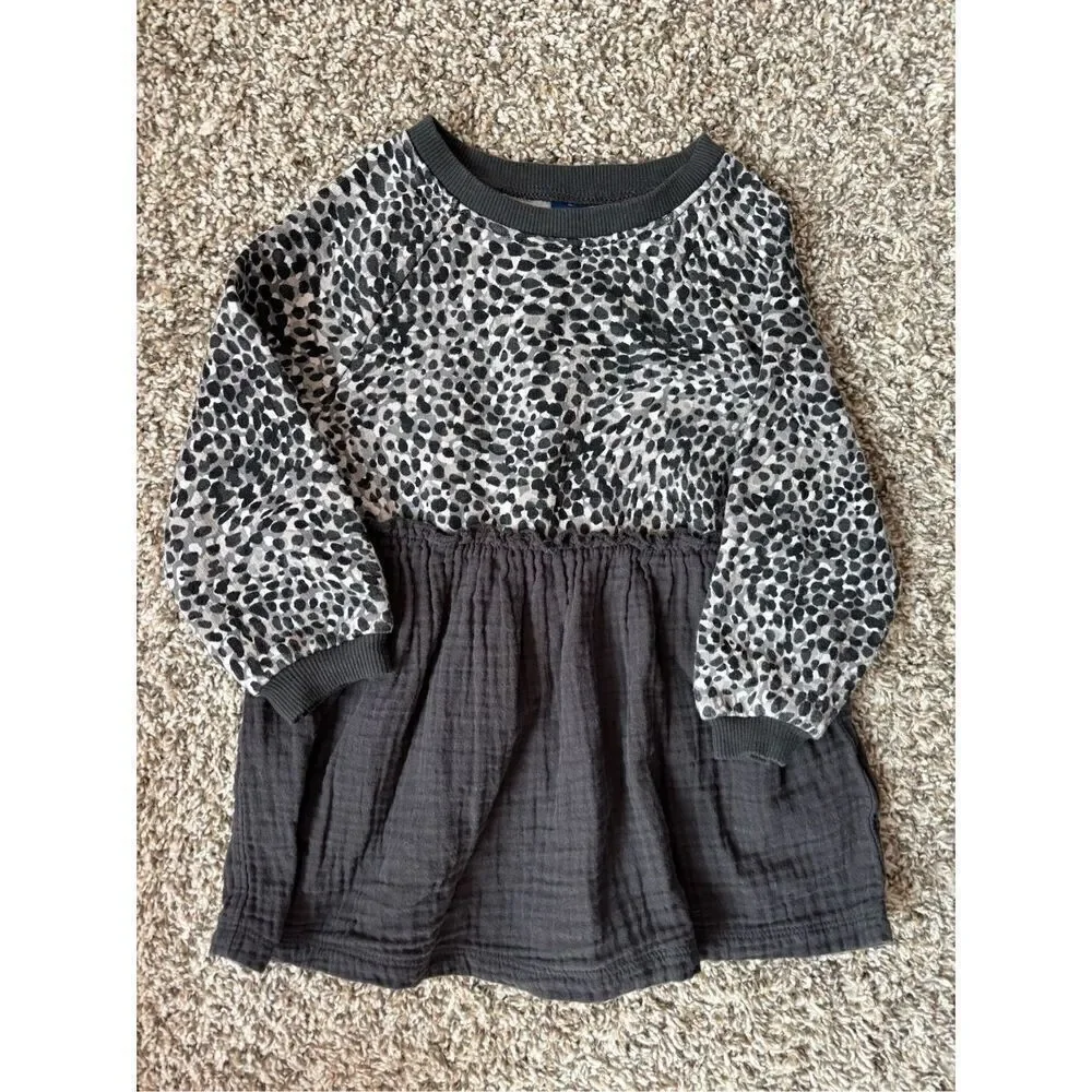 ❤️Old Navy Baby Girl Leopard Print Dress 18-24M